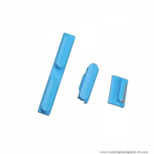 Power Volume Mute 3 Buttons for iPhone 5c BLUE